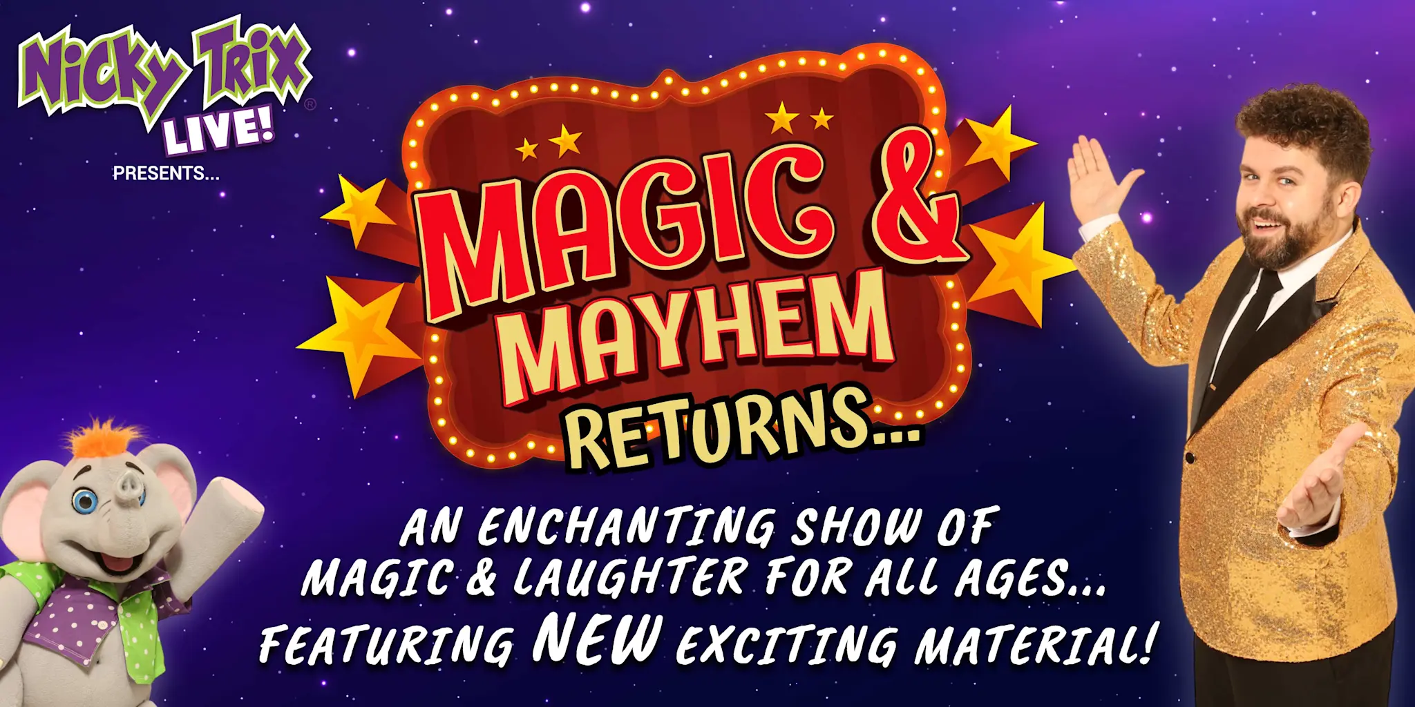 Hero image for Nicky Trix Live: Magic & Mayhem
