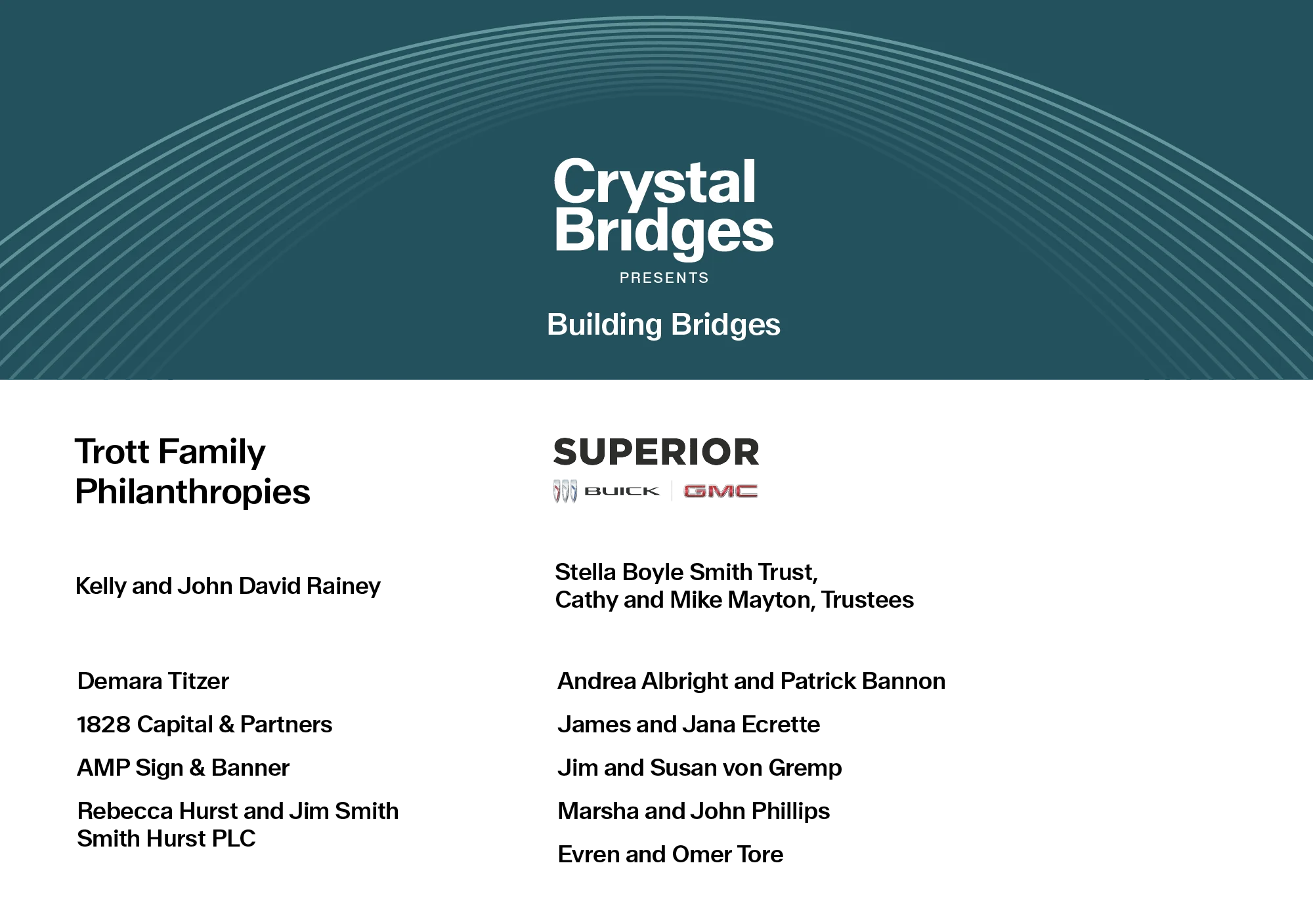 Building Bridges Condoleezza Rice Sponsor Lockup