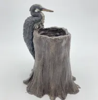 Unityware Ceramics Bird on Tree Stumps