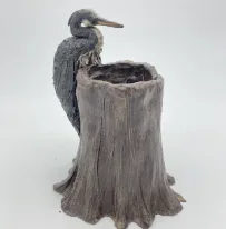 Unityware Ceramics Bird on Tree Stumps