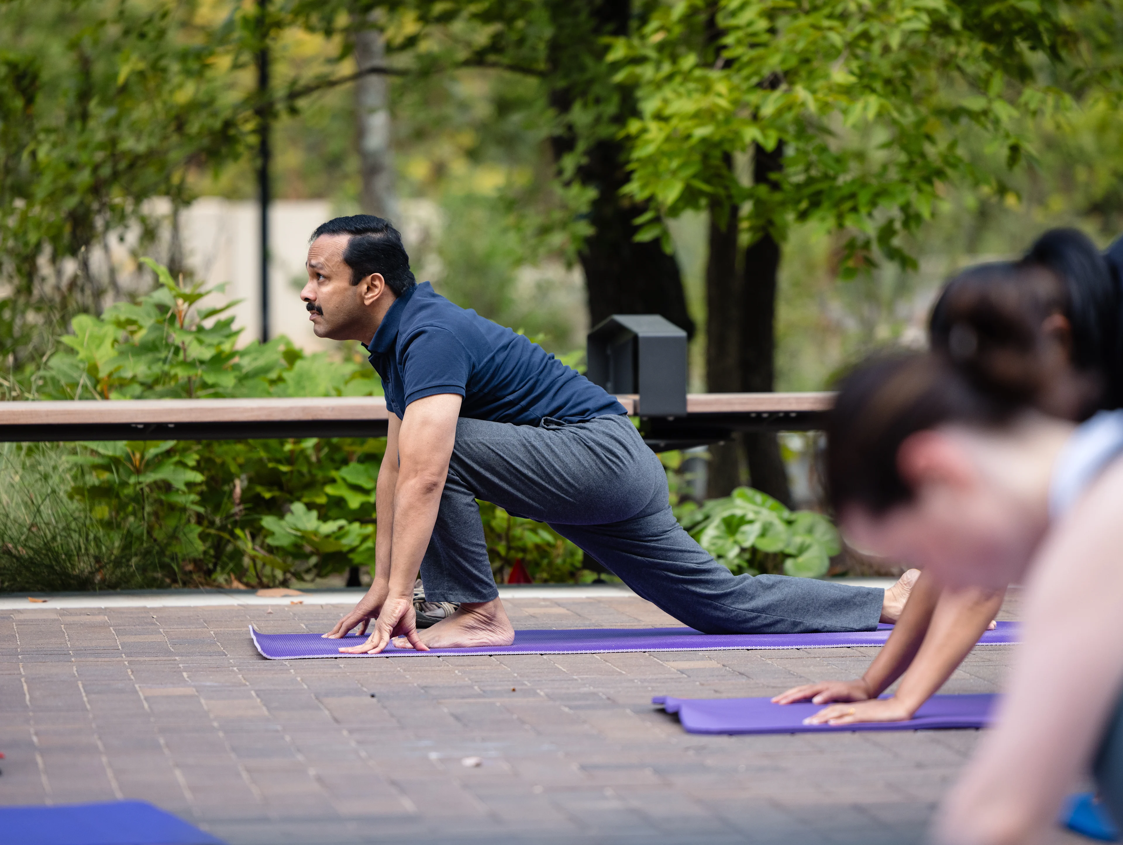 International Day of Yoga at Crystal Bridges