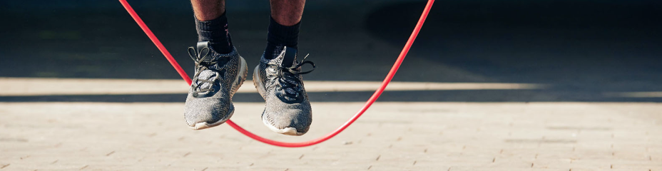 person jumping rope