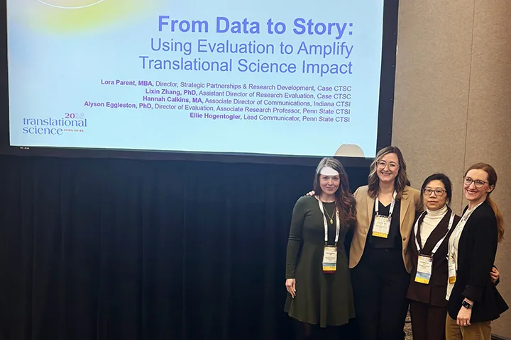 Pictured LTR Alyson Eggleston, Lora Parent, Lixin Zhang, and Hanna Calkins