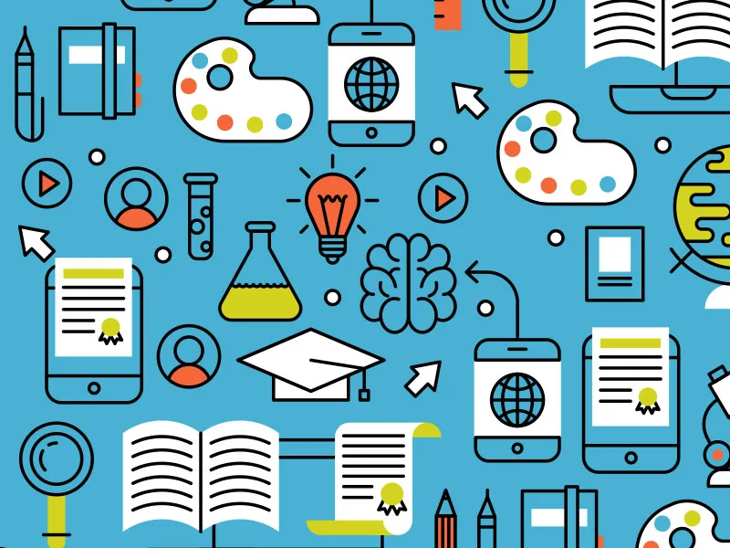 Implementation Science Webinar Cover art with science icons