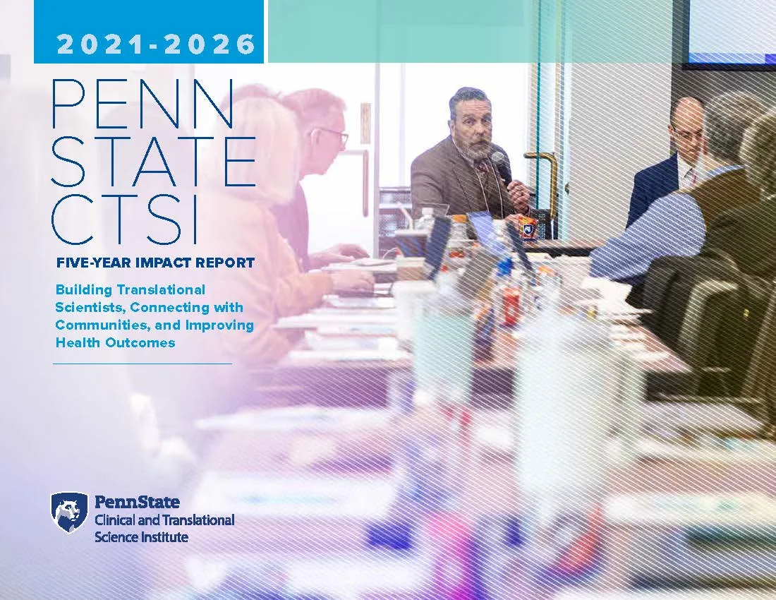 Penn State CTSI 2021-2026 Impact Report cover image