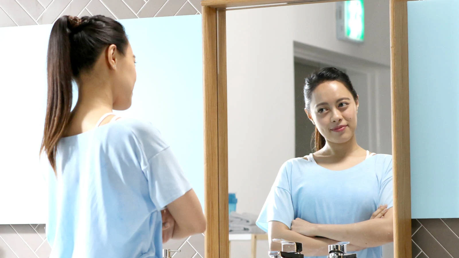 Shaving in a Bath or a Shower