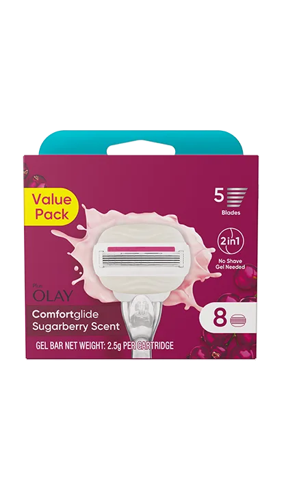Comfortglide & Olay Sugarberry Refills, package of 8ct