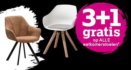 Meubels & accessoires voor je huis en tuin | Leen Bakker Eetkamerstoel Remon Cognac Set van 4 van Jeha Home