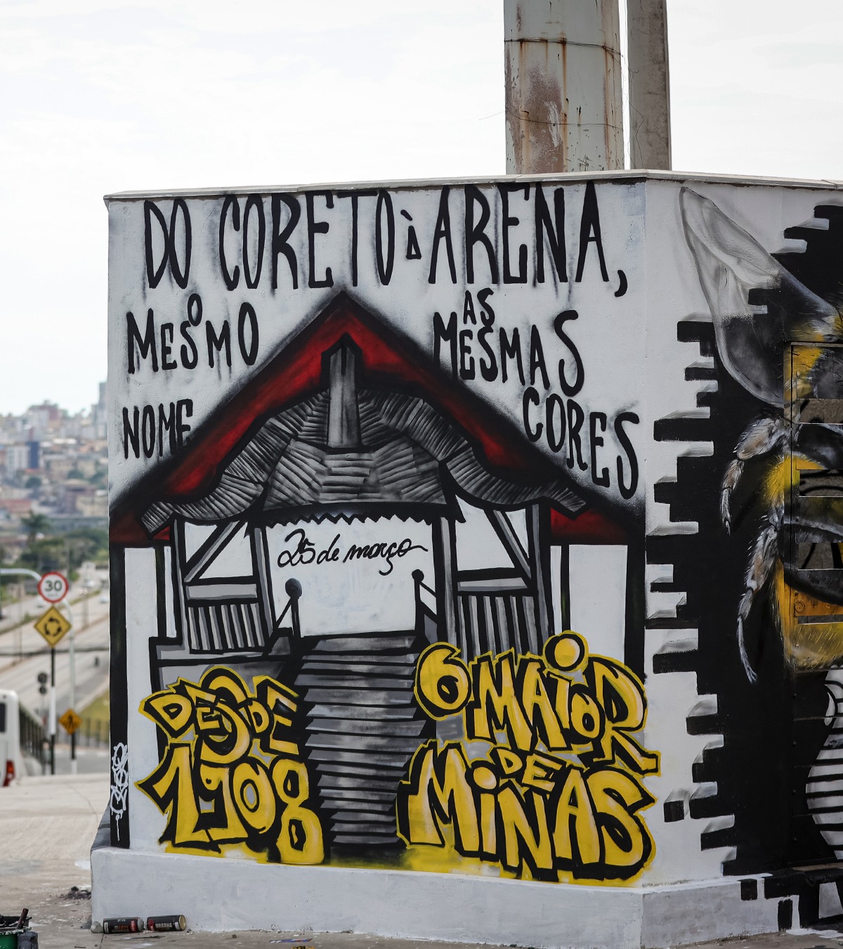 grafites na arena mrv