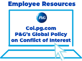  Access P&G's Global Policy on Conflict of Interest at coi.pg.com