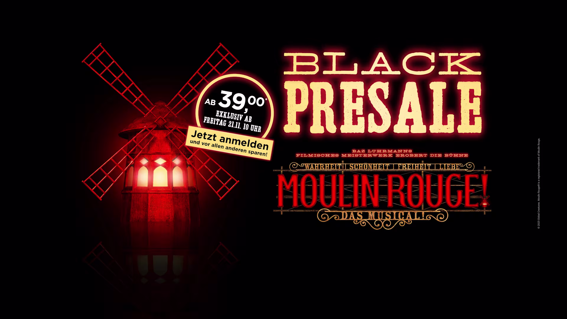 Moulin Rouge Black Sale 2025 Keyvisual