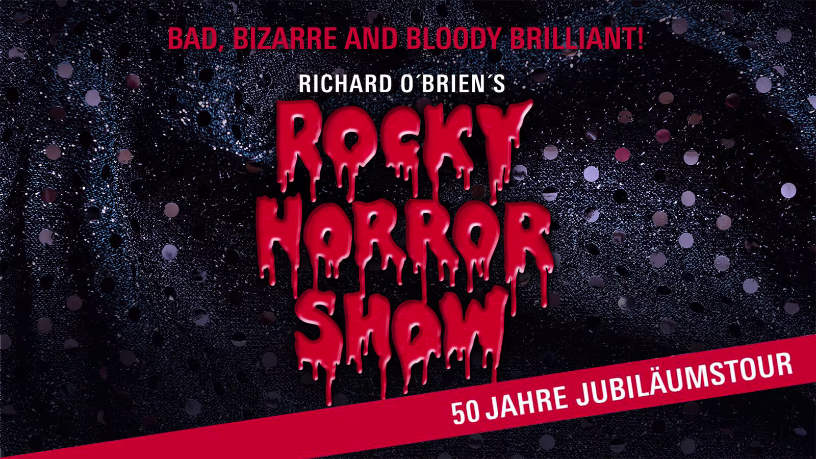 Logo Rocky Horrow Show 50 Jahre Jubiläumstour