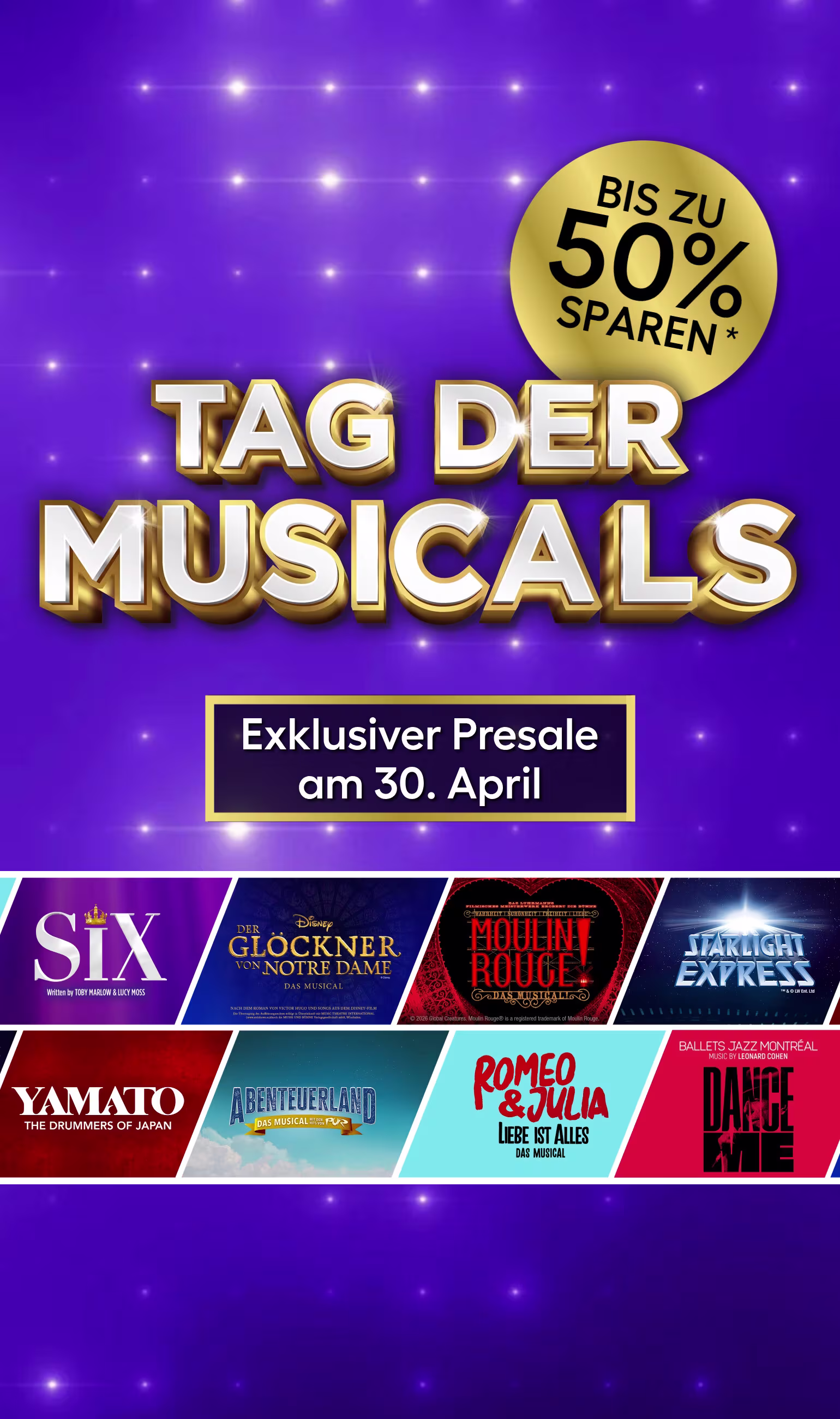 ATG Tickets Tag der Musicals Presale