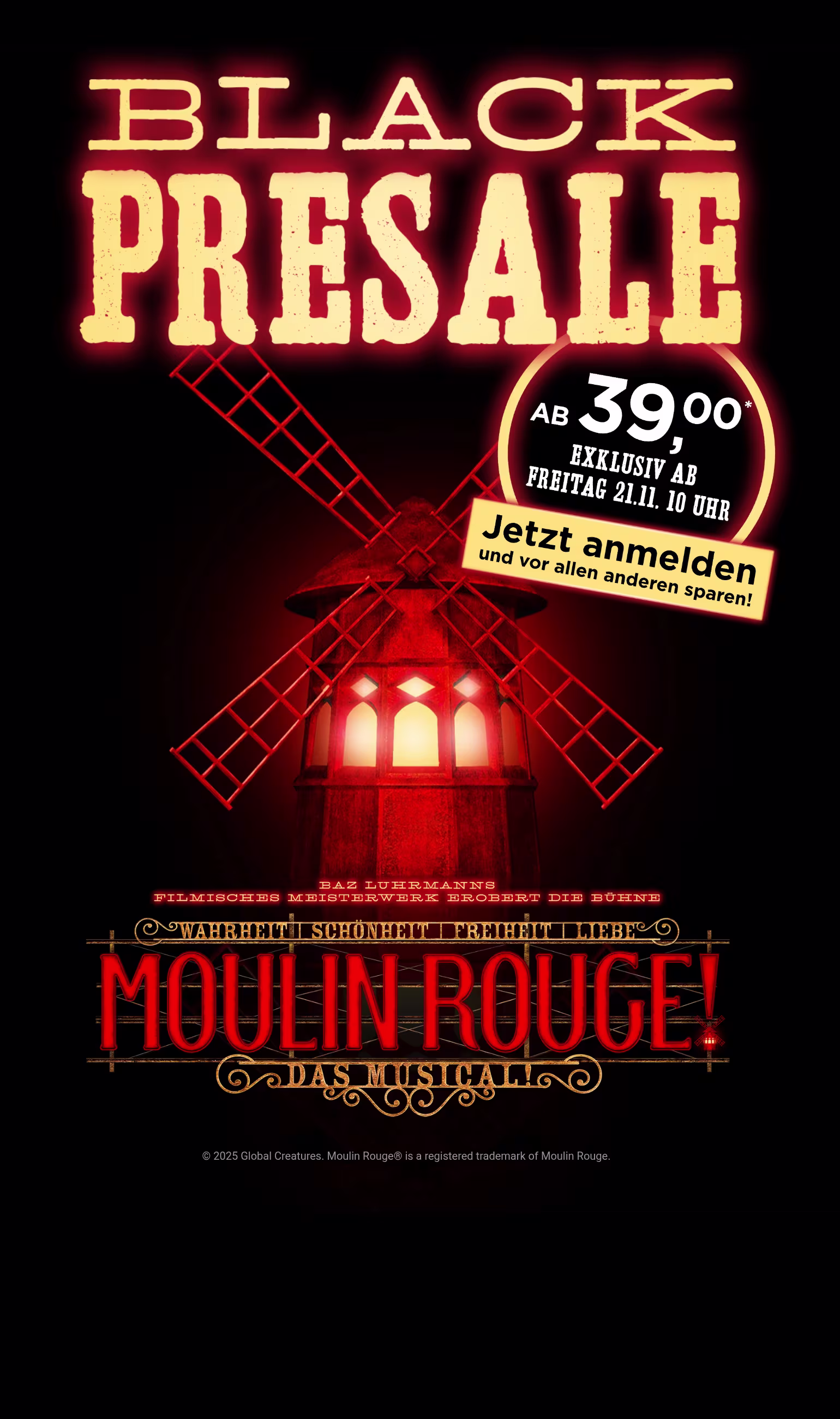 Moulin Rouge Black Sale 2025 Keyvisual