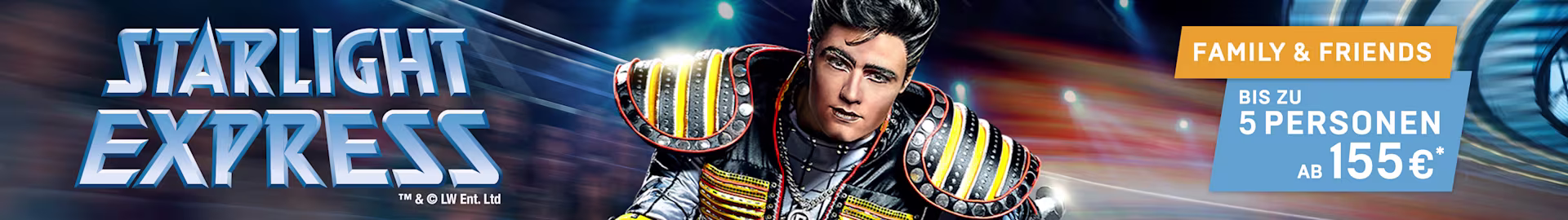 Starlight Express Family and Friends Sommerangebot mit Greaseball