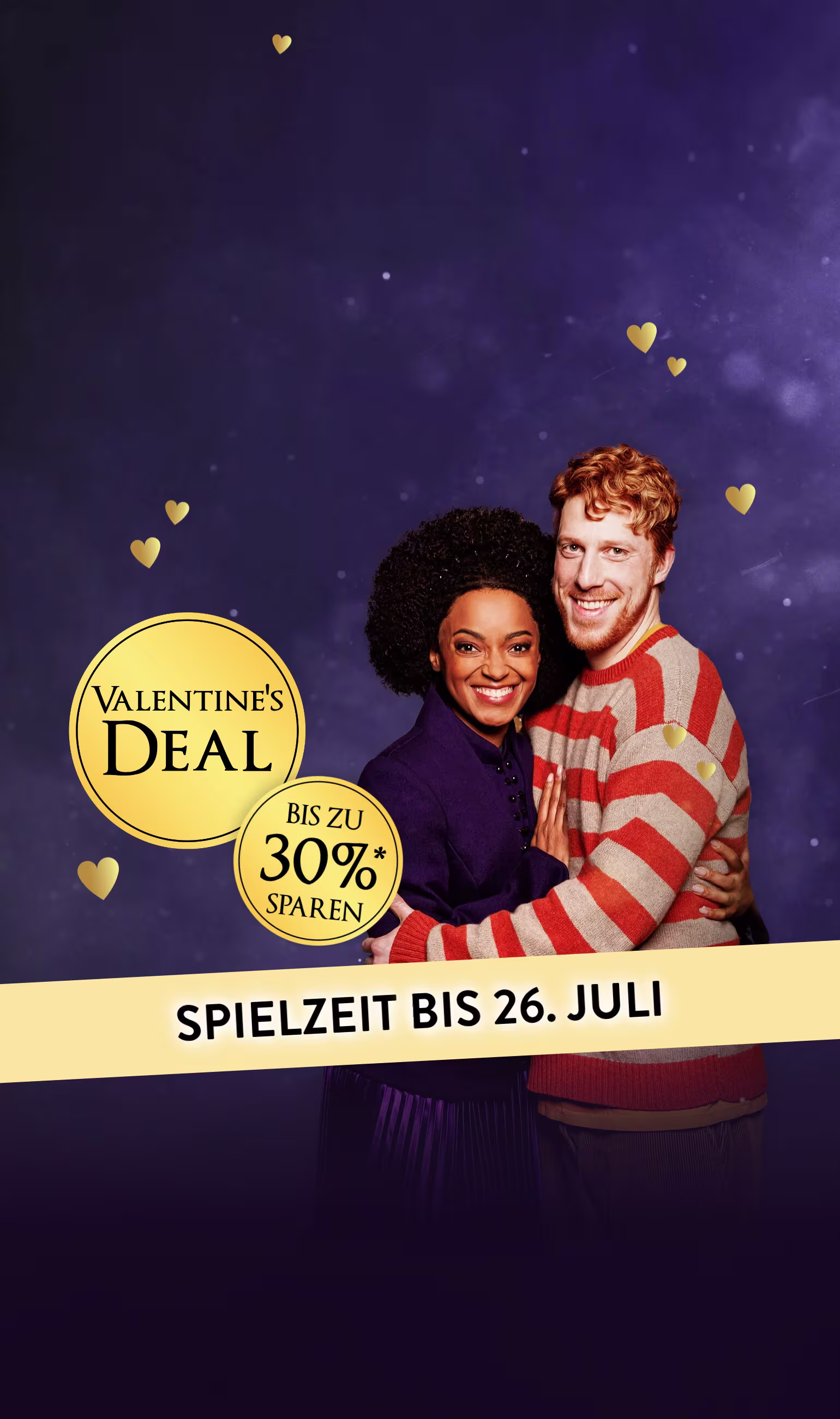 Harry Potter Valentinstag, Ron und Hermine halten sich verliebt in den Armen