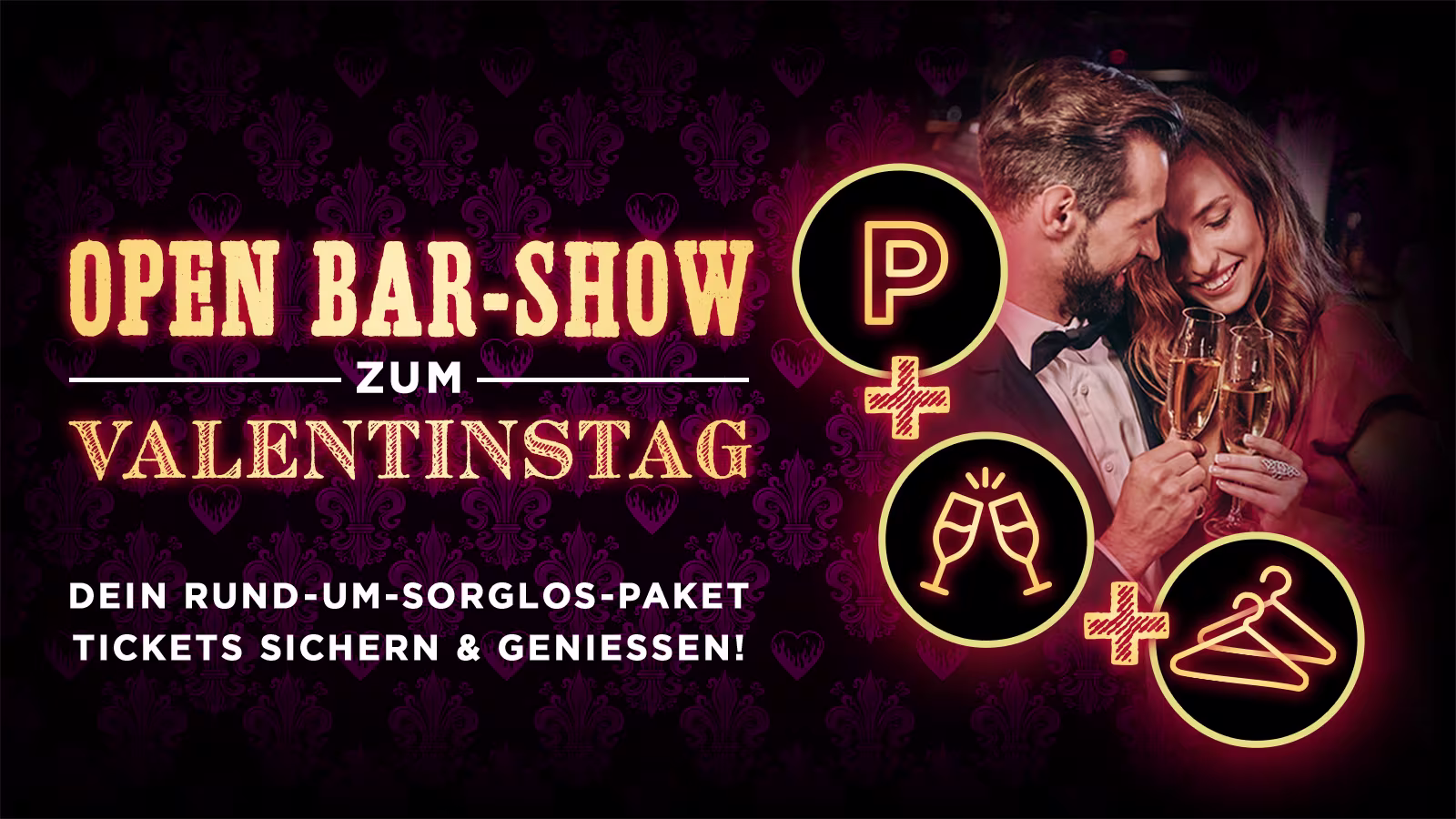 Moulin Rouge Hamburg Valentinstags Party mit Open Bar Paket 2027