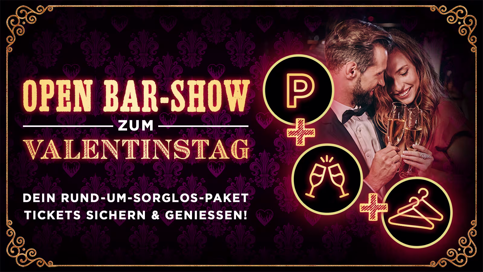 Moulin Rouge Hamburg Valentinstags Party mit Open Bar Paket 2027