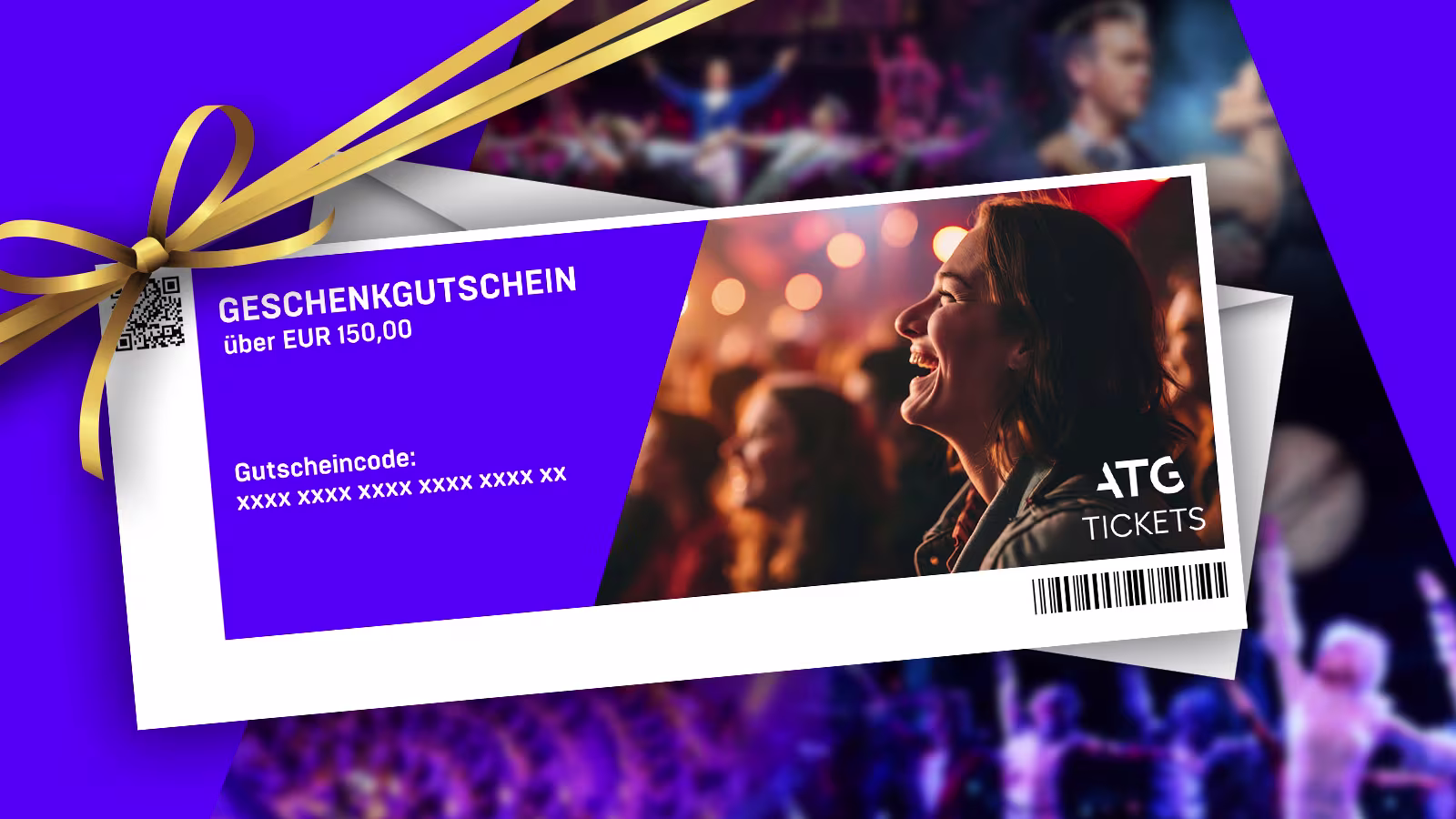 Grafik zu einem Geschenkgutschein im Wert von über 150 Euro. 
