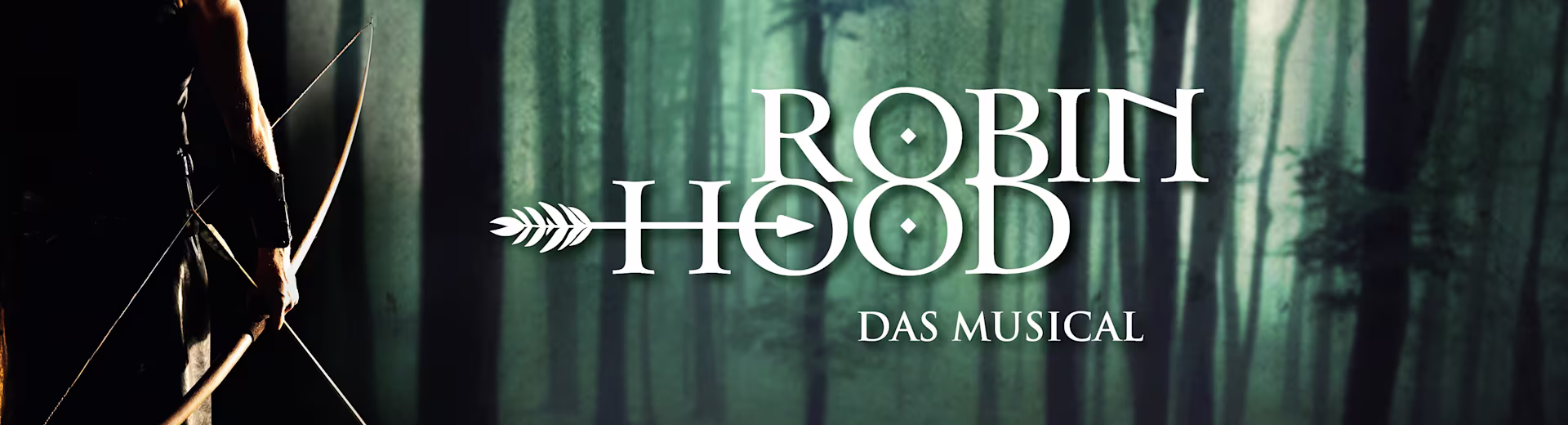 Banner von Robin Hood - Das Musical. 