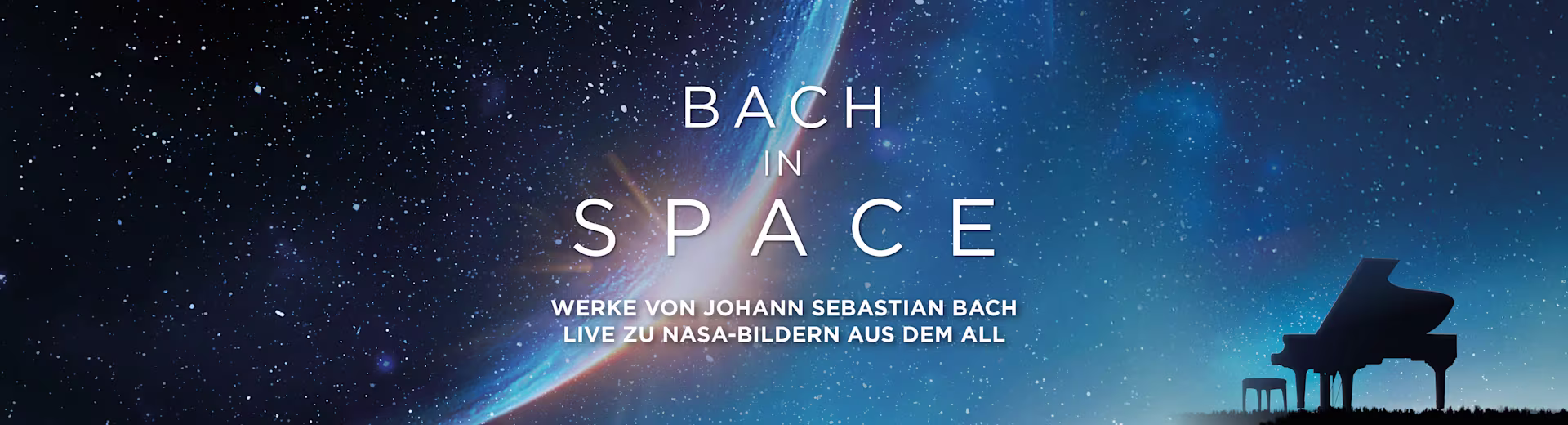 Bach in Space: Weltraumaufnahme und Flügel