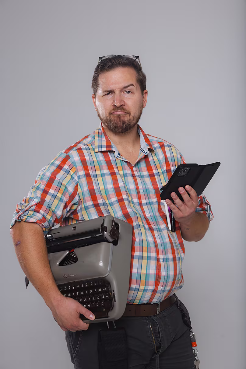 Hier ist ein schmale Bild von Clemens Brock zu sehen