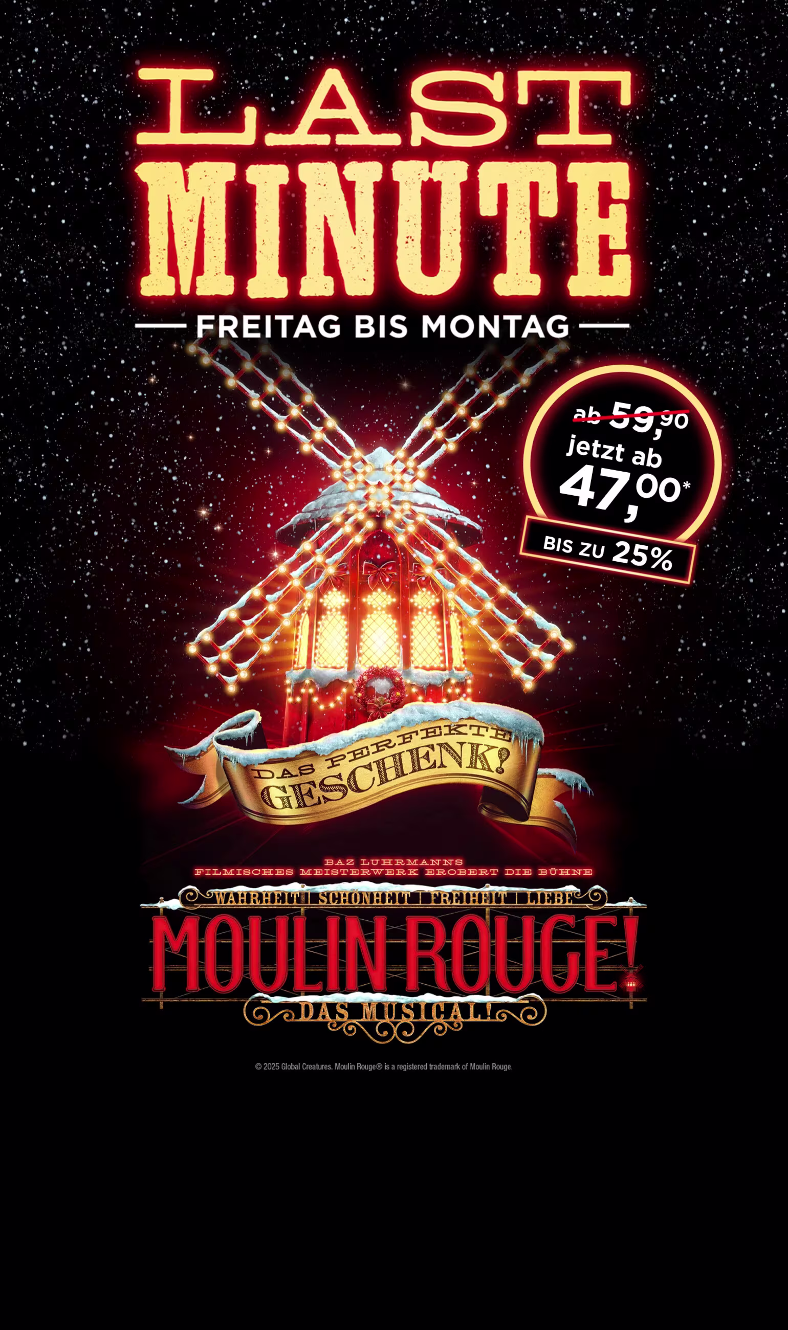 Flash Sale bei Moulin Rouge Das Musical