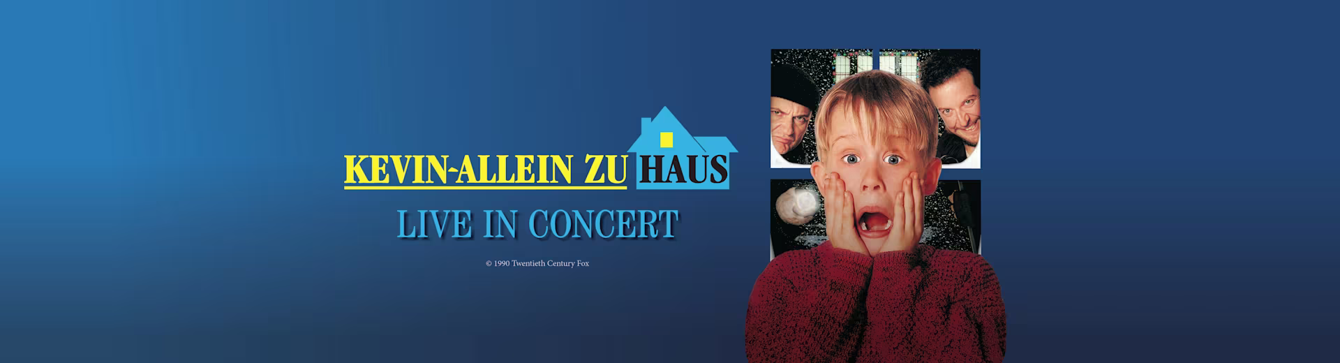 Kevin Allein zu Haus in Concert - Kevin reißt vor Schreck den Mund auf