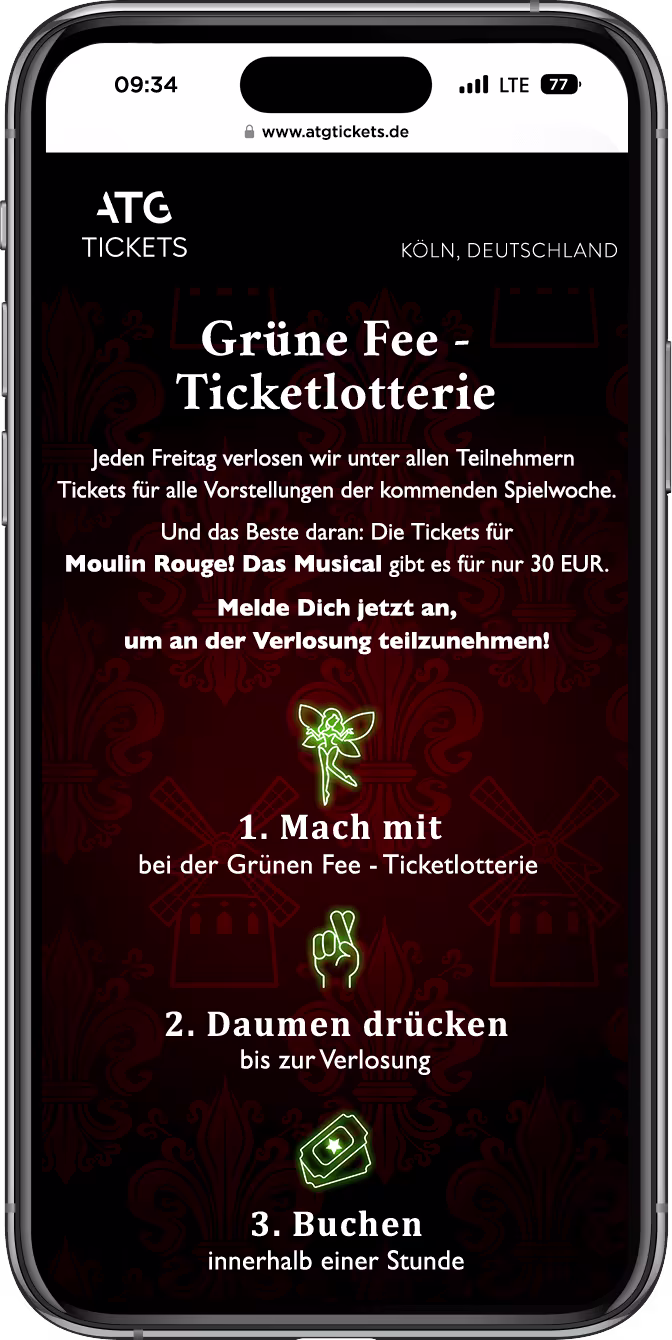 Grafik zu Ticketlotterie in der Mobilen Ansicht 