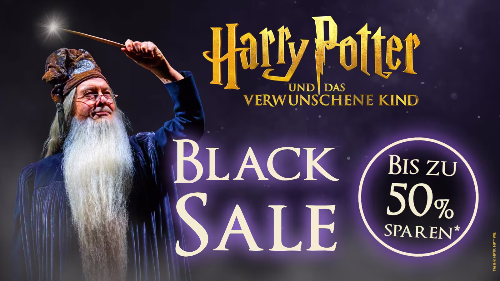 Harry Potter und das verwunschene Kind Black Sale 2025 Keyvisual