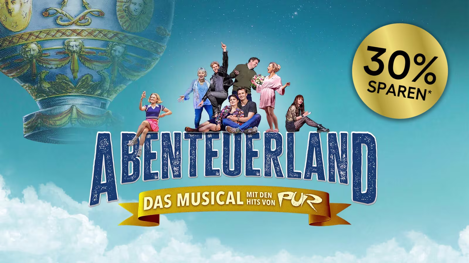 Abenteuerland - Das Musical mit den Hits von PUR im Tag der Musicals von ATG Tickets mit Logo und Störer