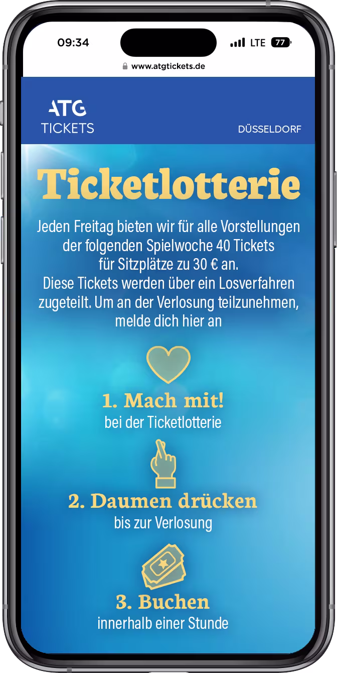 Mrs. Doubtfire - Der neue Musical Hit Ticketlotterie Mock Up Iphone