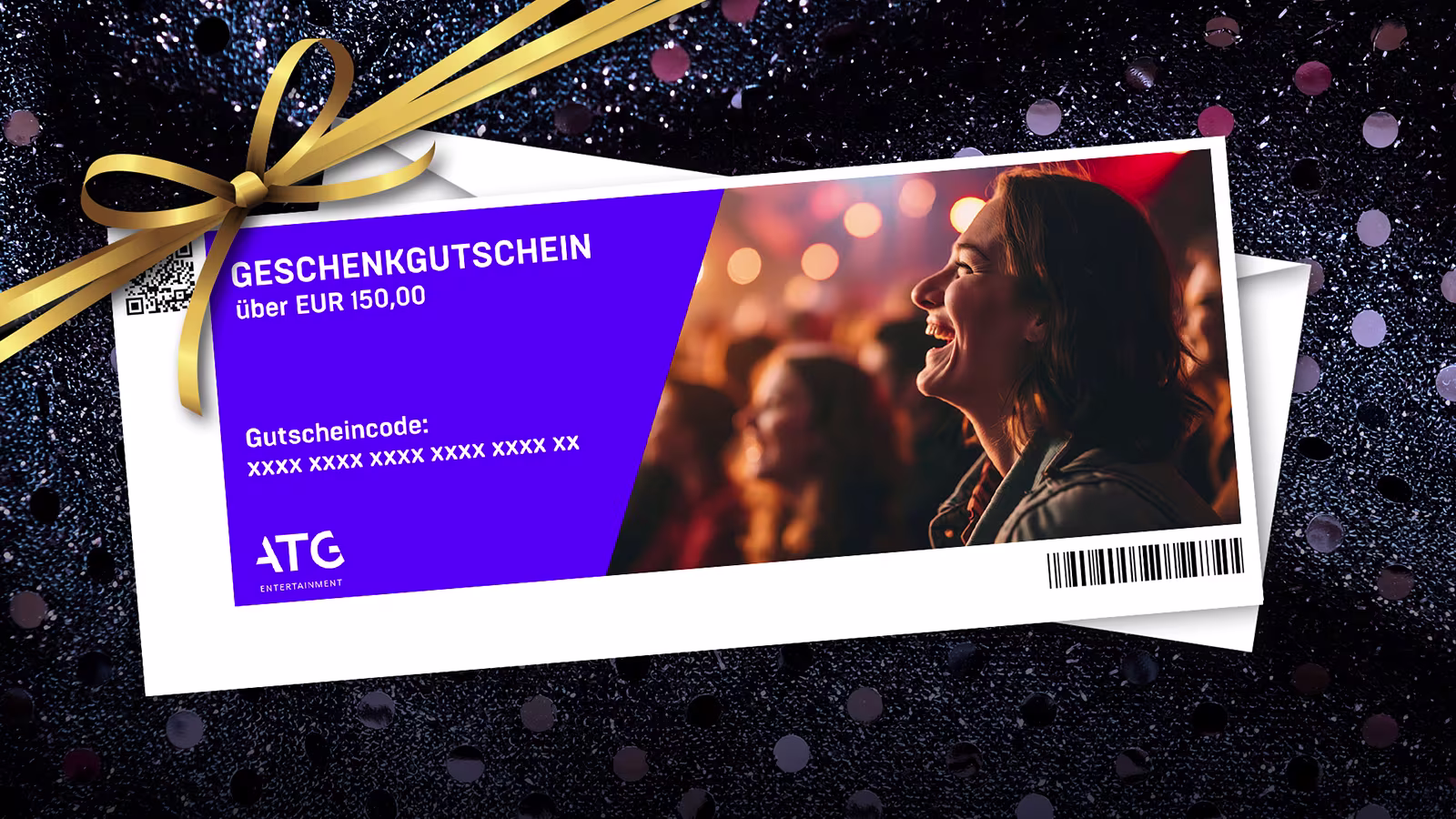 Grafik zu einem Geschenkgutschein im Wert von über 150 Euro. 