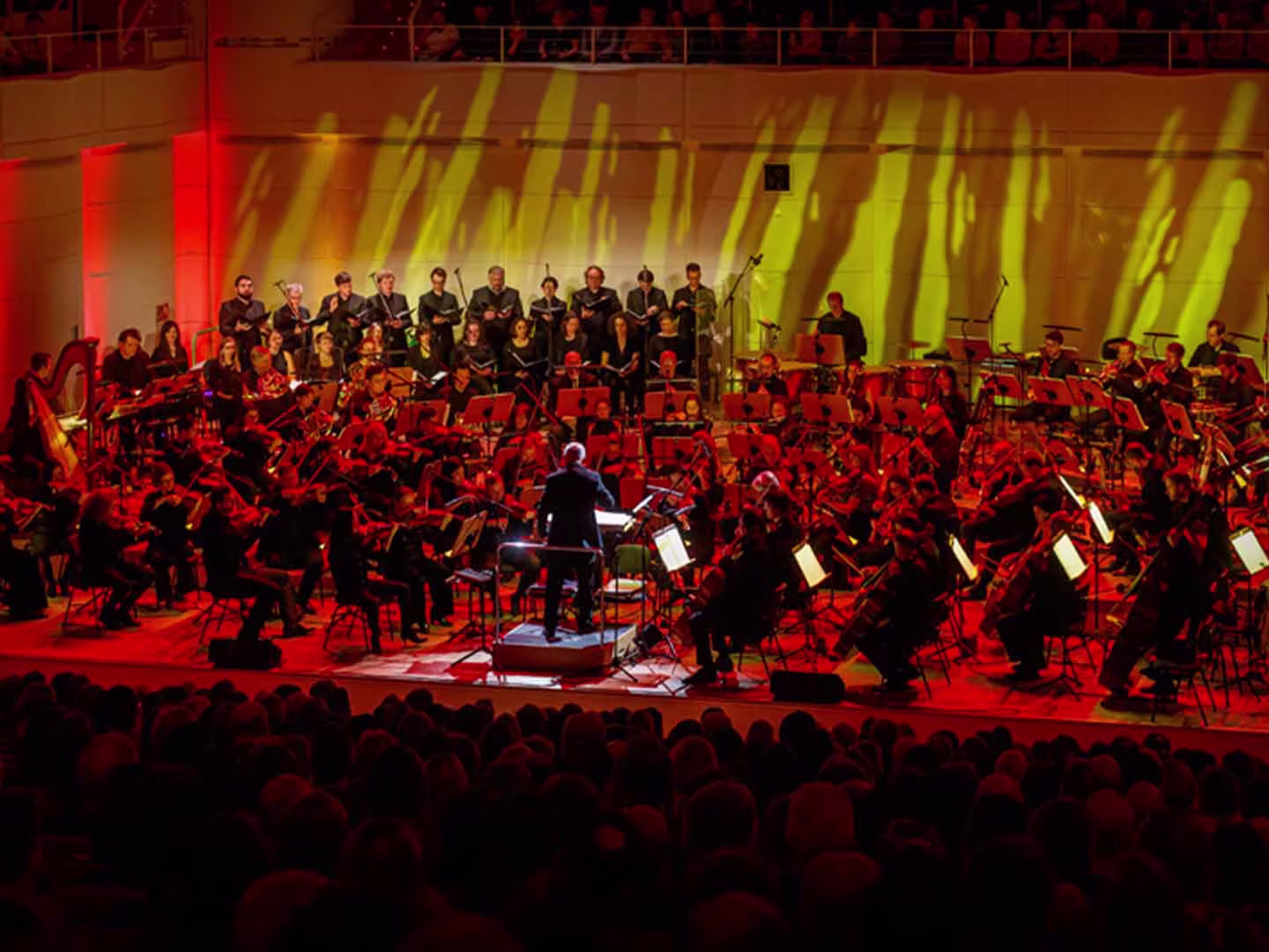 Orchester währende des Auftritts 