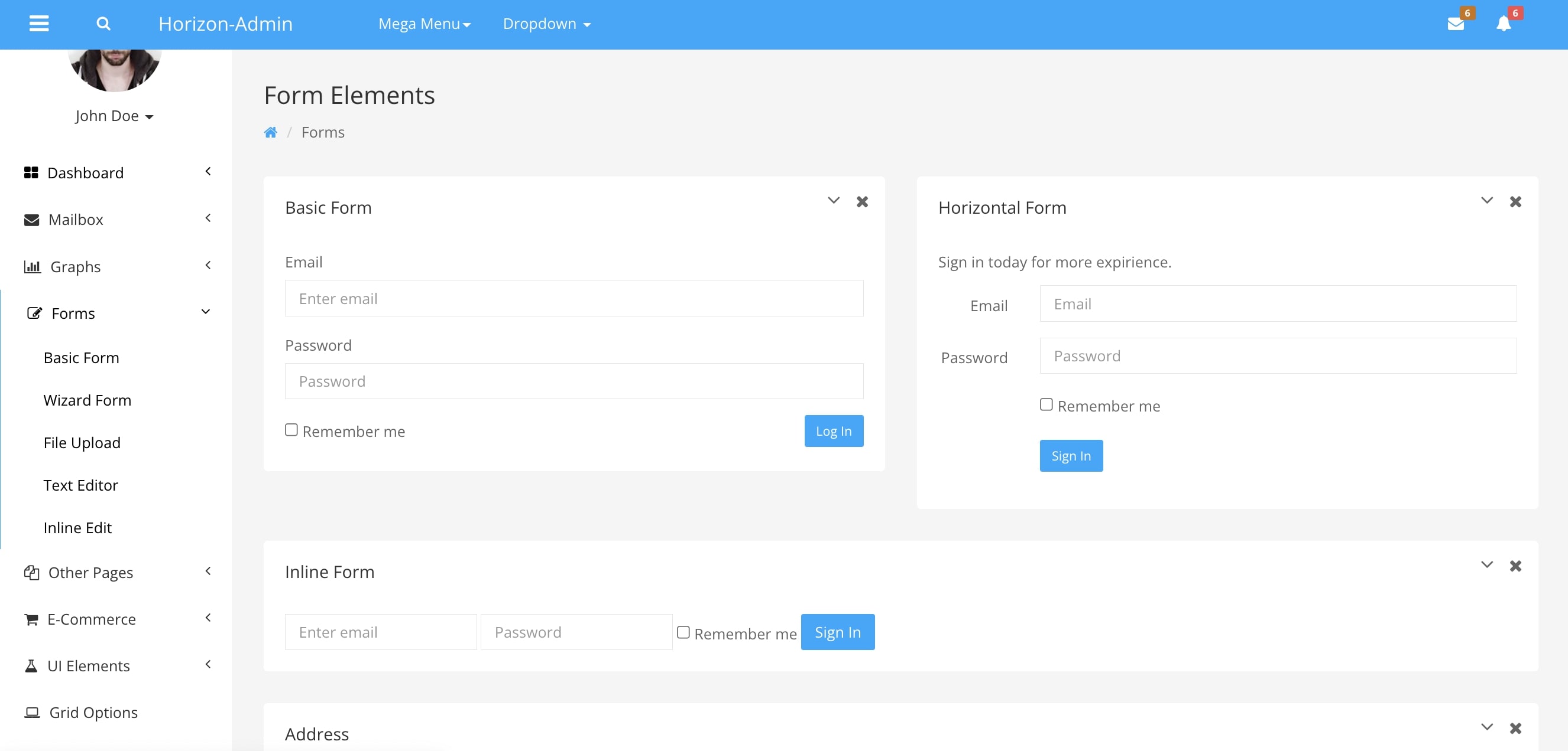 Sample Web Application Design 1530x550
