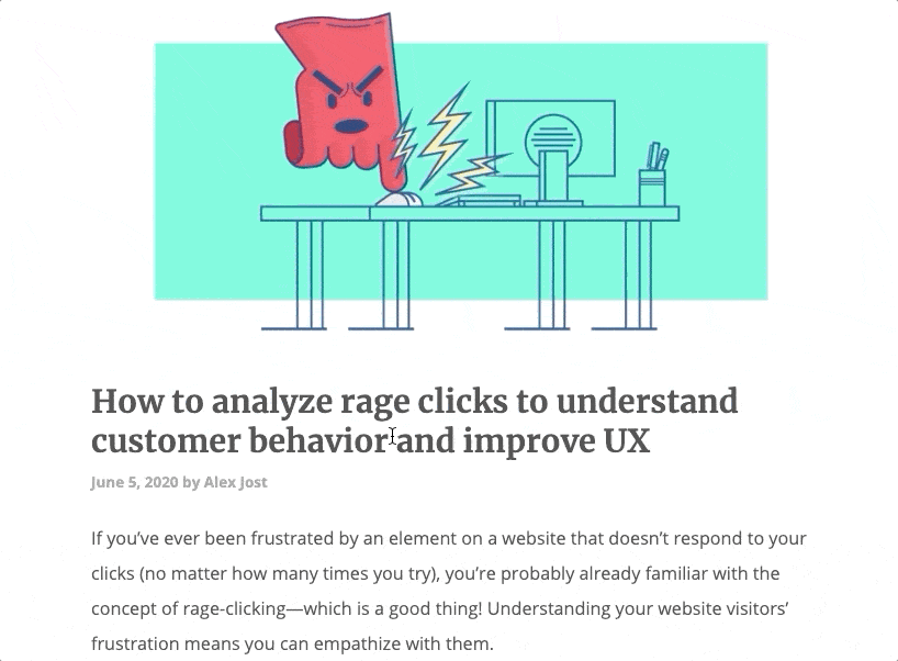 Rage clicks – what do they tell you about user behavior? - Understand your  customers