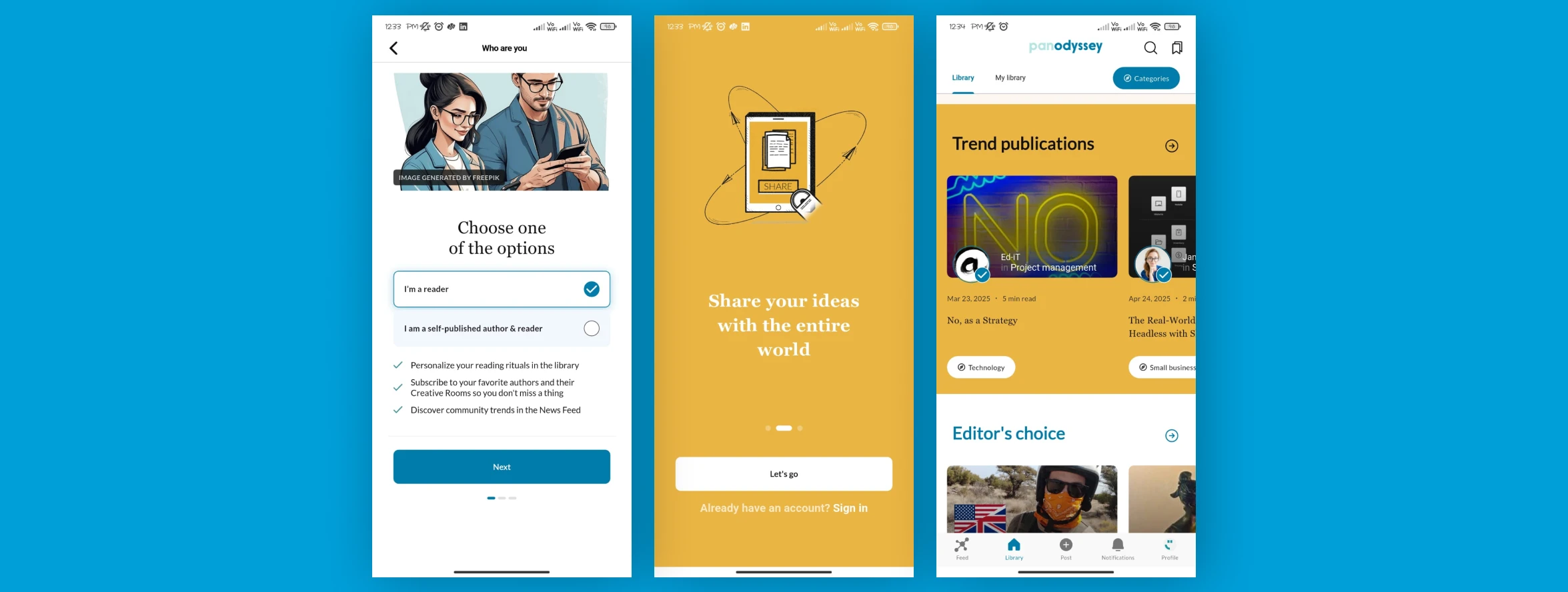 Panodyssey: Social Media