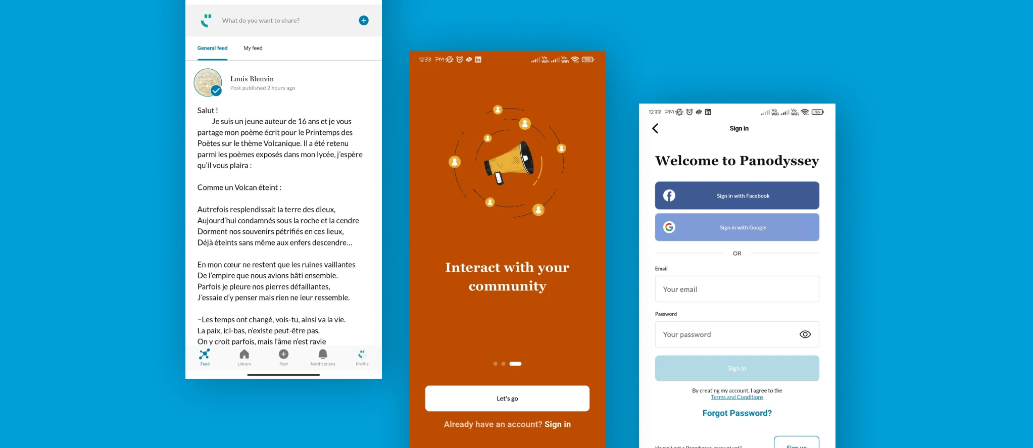 Panodyssey: Social Media