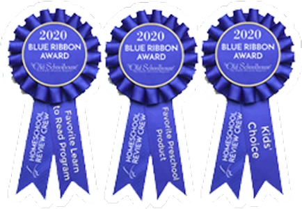 award blue ribbon outline