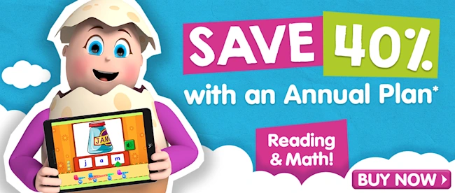 MASSIVE 40% OFF a 12-Month Subscription. Reading Eggs and Mathseeds. Includes up to 4 children. Claim Now