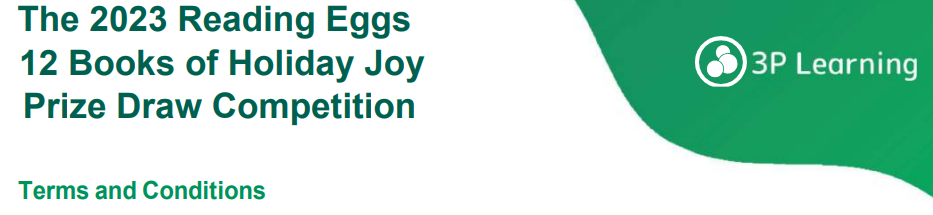 Reading Eggs 12 Books of Holiday Joy Competition!
