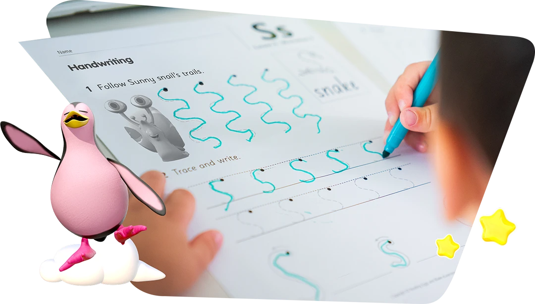 hs handwriting snail