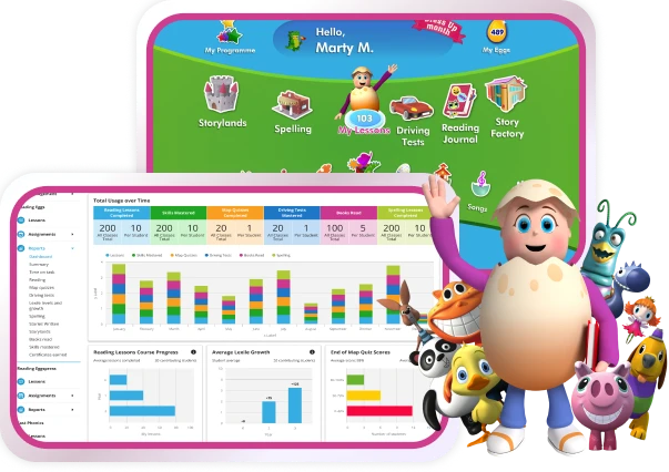 schools hero critters screens mobile