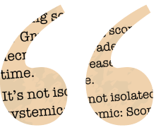 newspaper quote start