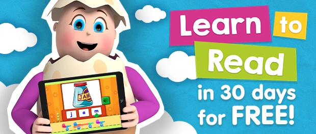 Learn to Read in 30 Days for FREE! The multi-award winning reading app for kids ages 2-13. Click here