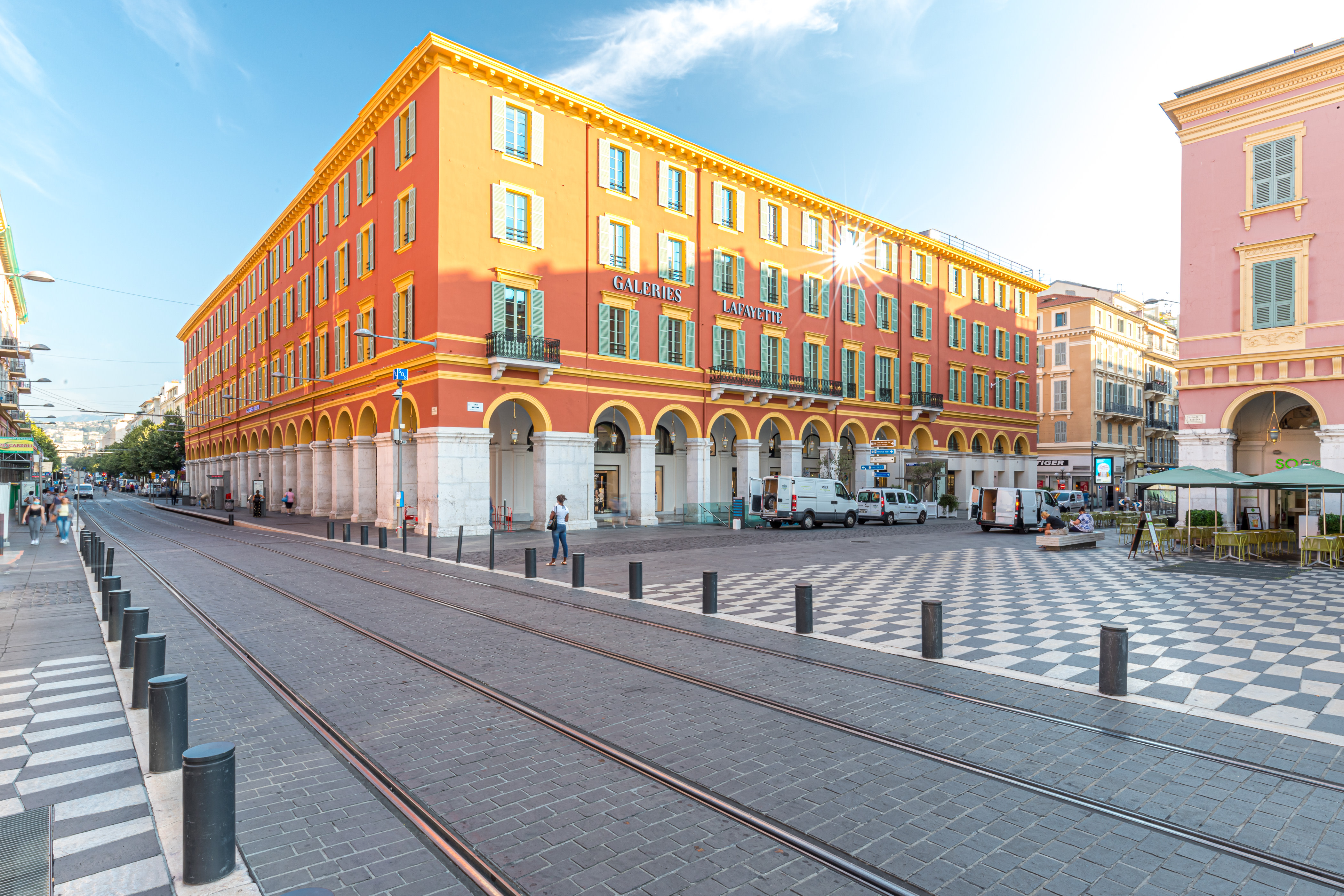 Nice - Galeries Lafayette in Place Massena, Stock Photo, Picture And Rights  Managed Image. Pic. IPH-GG397353-35