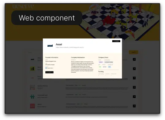 Web components have a lot more flexibility with slots and the ability to interact with elements inside and outside of the embedded frame.