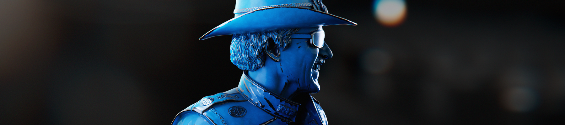 The King | Petty Blue Bust