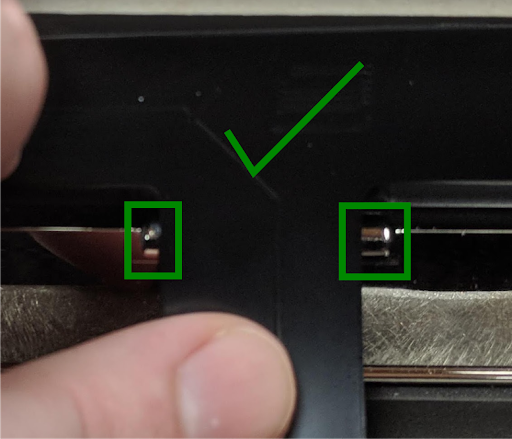 Correct Placement in Lid Notch
