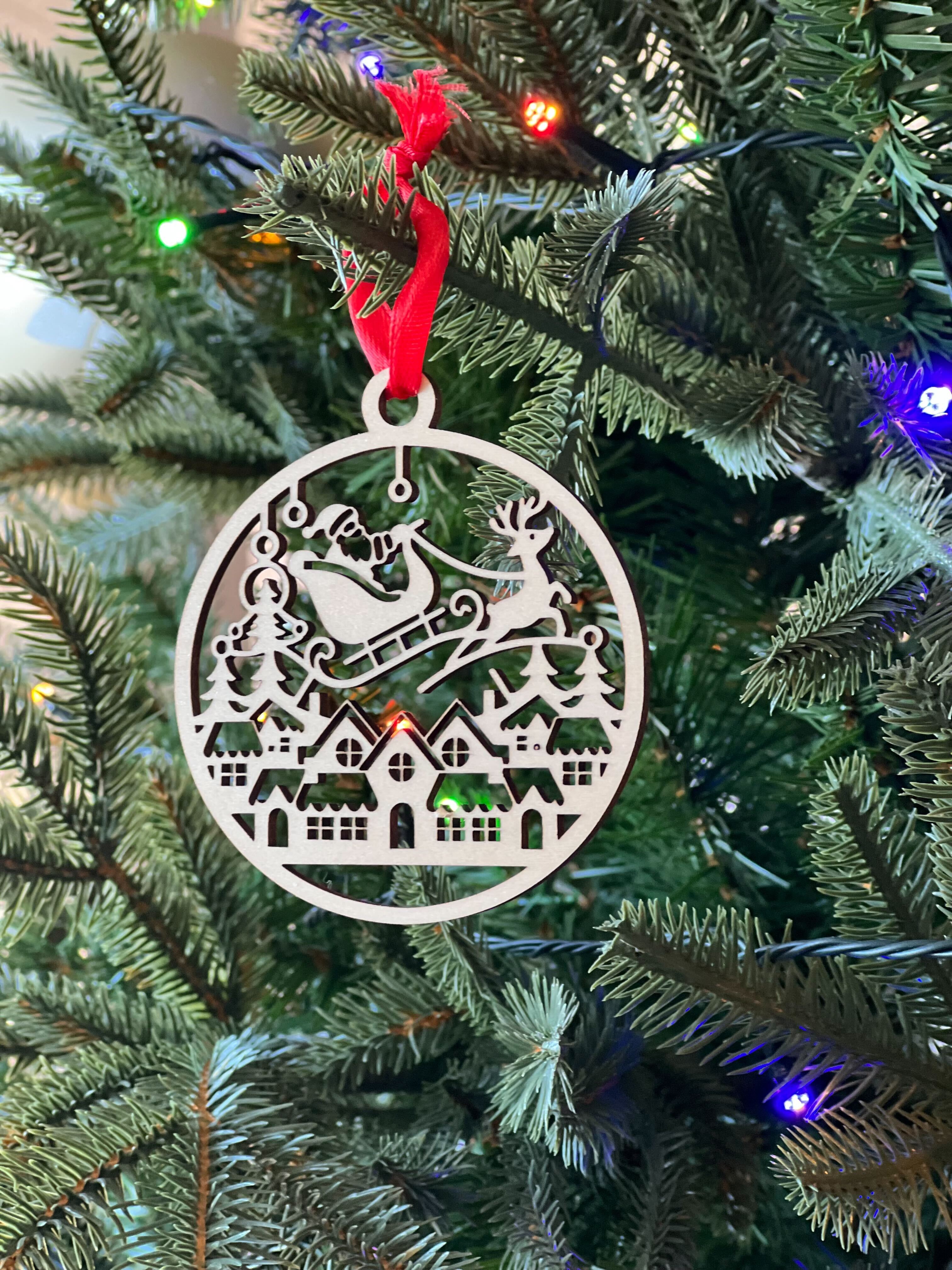 Ornament hanging on tree